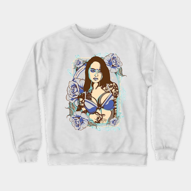 lady rose Crewneck Sweatshirt by gblackid